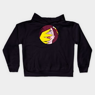 Dope pop art style illustration Kids Hoodie